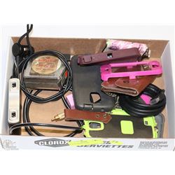 FLAT OF MIXED ITEMS  INCL CABLES, PHONE CASES ETC