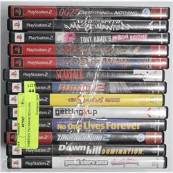 THIRTEEN PS2 ASSORTED GAMES
