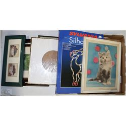 BOX OF PICTURE FRAMES
