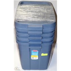 BUNDLE OF 4 DARK BLUE RUBBERMAID