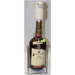 VINTAGE ONE GALLON CANADIAN WHISKEY BOTTLE ON