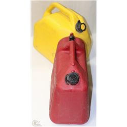 BOX W/2 LARGE JERRY CANS - 1 YELLOW,