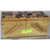 Image 1 : WOODEN ACCORDIAN STYLE SEWING BOX