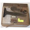 Image 1 : ANTIQUE SHOE MAKER BOX WITH ACCESSORIES