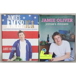 PAIR OF JAMIE OLIVER COOKBOOKS