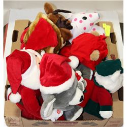 FLAT OF CHRISTMAS PLUSH