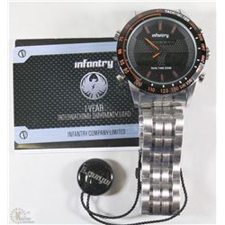 NEW INFANTRY MENS DIGITAL WRIST WATCH DUAL TIMER