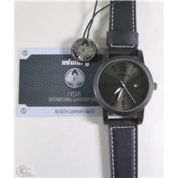 NEW INFANTRY MENS DATE WRIST WATCH BLACK