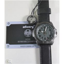 NEW INFANTRY MENS WRIST WATCH DATE 12/24HRS