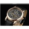 Image 3 : PACIFISTOR MENS MECHANICAL WRIST WATCH LEATHER BLK