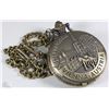 Image 1 : NEW PACIFISTOR QUARTZ POCKET WATCH  BRONZE COLOR