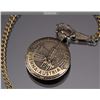Image 3 : NEW PACIFISTOR QUARTZ POCKET WATCH  BRONZE COLOR