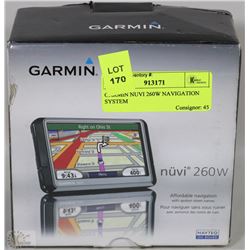 GARMIN NUVI 260W NAVIGATION SYSTEM