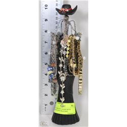 LADY JEWELLERY STAND WITH JEWELRY AND WATCHES