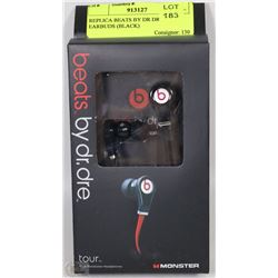 REPLICA BEATS BY DR DRE EARBUDS (BLACK)