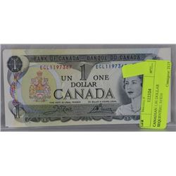 CANADIAN $1 DOLLAR WITH SEQUENTIAL S# X10