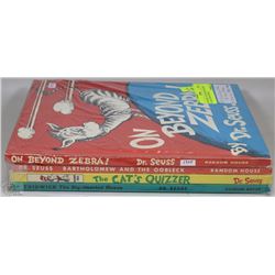 FOUR  DR SUESS COLLECTABLE BOOKS