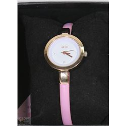 KEZZI WOMENS WATCH WITH PINK STRAP
