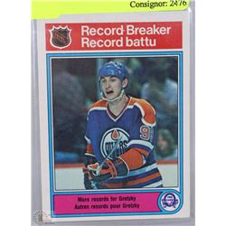RECORD BREAKER - NHL - WAYNE GRETZKY HOCKEY CARD