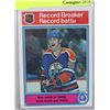 Image 1 : RECORD BREAKER - NHL - WAYNE GRETZKY HOCKEY CARD