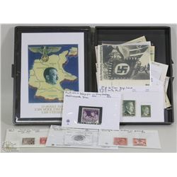 GERMANY WW1 AND WWII STAMPS, COINS & POST CARD