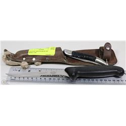 VINTAGE SHEATH WITH VINTAGE KNIFE AND