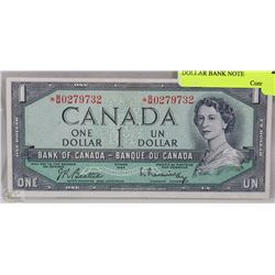 1954 CANADIAN $1 REPLACEMENT DOLLAR BANK NOTE