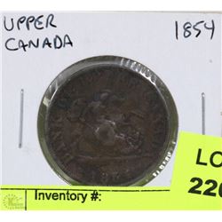 BANK OF UPPER CANADA 1854 HALF PENNY