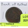 Image 1 : 1844 BANK OF MONTREAL HALF PENNY