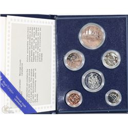 1984 CANADIAN 6 COIN SPECIMEN SET WITH COA IN CASE