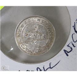 1941 NEWFOUNDLAND SMALL NICKEL