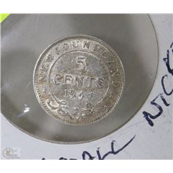 1941 NEWFOUNDLAND SMALL NICKEL