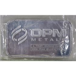 OPM METALS 1 OUNCE RARE SILVER BAR