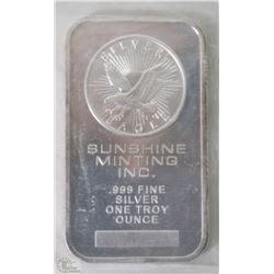 SUNSHINE MINTING 1 OUNCE SILVER BAR