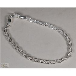 925 SILVER PLATED TWIST CHAIN BRACELET