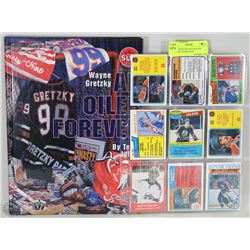 SHEET WITH VINTAGE WAYNE GRETZKY CARDS WITH