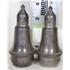 Image 1 : STERLING SILVER WEIGHTED SALT & PEPPER SHAKERS