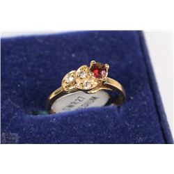 GENUINE GARNET SIZE 7 RING