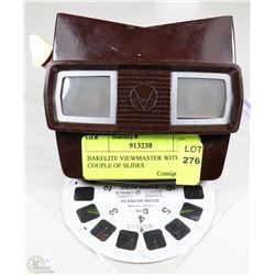 BAKELITE VIEWMASTER WITH A COUPLE OF SLIDES