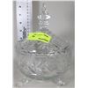 Image 1 : PINWHEEL CRYSTAL LIDDED DISH