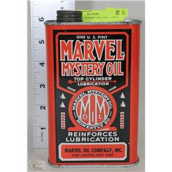 MARVEL MYSTERY OIL TIN  - ONE US PINT