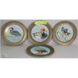 COLLECTION OF 4 GERMAN TILE PLATES