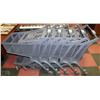 Image 1 : SET OF 5 GREY POLYCART GROCERY CARTS