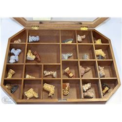 MINIATURES COLLECTION WITH WOOD WALL HANGING CASE