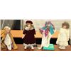 Image 1 : ESTATE 3 PORCELAIN DOLL COLLECTION WITH CAT JESTER