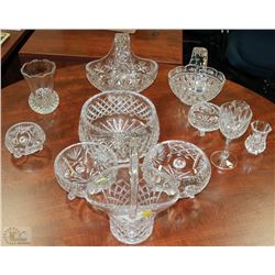 ESTATE CRYSTAL GLASS ASSORTMENT