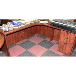 2PC WOODEN CORNER UNIT EXEXCUTIVE DESK