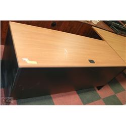 METAL AND WOOD DESK
