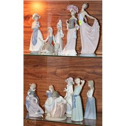 SPANISH LLADRO PORCELAIN FIGURINES X12
