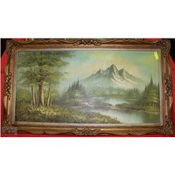 LARGE OIL ON CANVAS FRAMED ON CHOICE